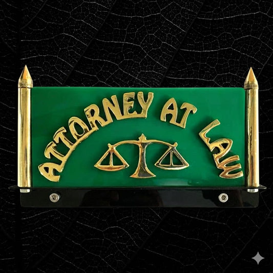 Attorney at Law Premium Name Plate